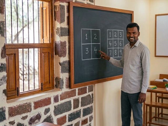 फुली-गोळा खेळातून क्षेत्रफळाची ओळख